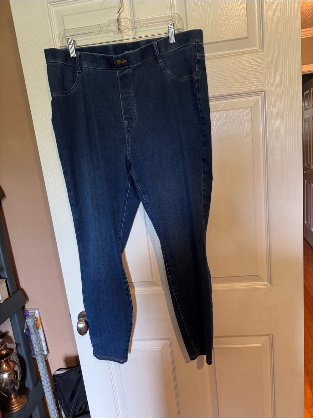 Women’s Dark Blue Stretch Jeans - Picture 1 of 3